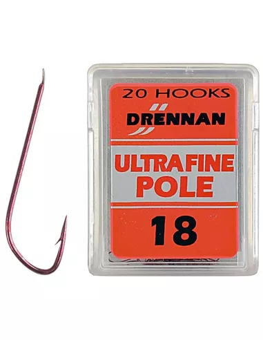 Drennan Ultra Fine Pole Red Hooks