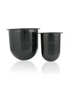 Frenzee Soft Pots Pack Of 2 + Lids (Clear/Black)