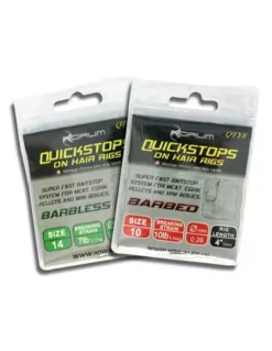 KORUM BARBED HAIR RIGS WITH QUICKSTOPS SIZE 16