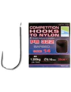 PRESTON COMPETITION PR322 HOOKS TO NYLON