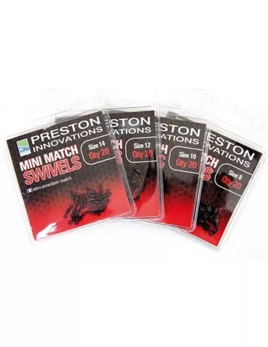 PRESTON MINI MATCH SWIVELS - SIZE 12 (10)