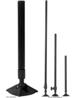 Rive Poot Telescopisch Kort L 400/700 Zwart D25